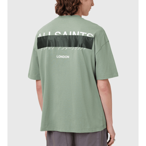 AllSaints Redact Oversized Embroidered Logo T-Shirt